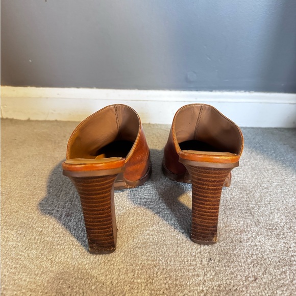 Brown Leather Mules - Picture 3 of 7